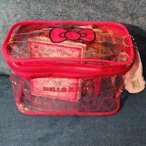 Hello Kitty's 40th Anniversary Collectors Hot Pink Carrying Case Set